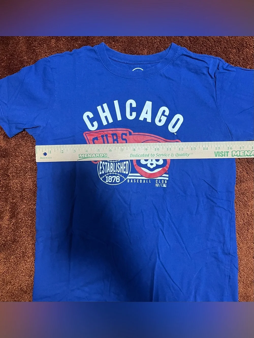 47 Boys Royal Blue Chicago Cubs Graphic Tee